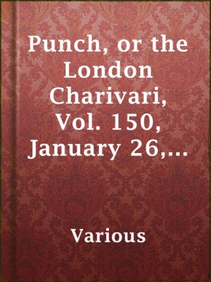 cover image of Punch, or the London Charivari, Vol. 150, January 26, 1916